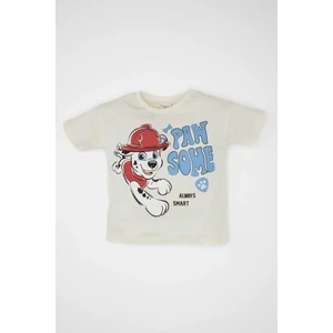 Erkek Bebek Paw Patrol Bisiklet Yaka Kısa Kollu Tişört C7713A524SM