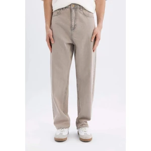 Baggy Fit Geniş Kalıp Normal Bel Geniş Paça Jean Pantolon C2051AX24SM
