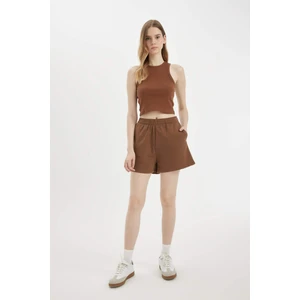 Regular Fit Beli Lastikli Basic Düz Şort Z5071AZ24SM