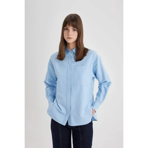Relax Fit Poplin Uzun Kollu Gömlek Tunik C2538AX24SP