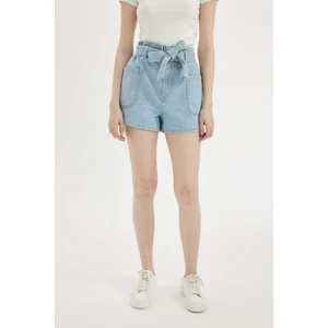 Paperbag Yüksek Bel Jean Şort C2445AX24HS