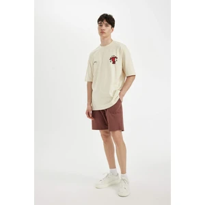 Slim Fit Dar Kesim Dar Paça Cepli Basic Düz Şort B8673AX24SM