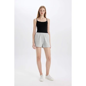 Regular Fit Beli Lastikli Basic Düz Şort Z5071AZ24SM