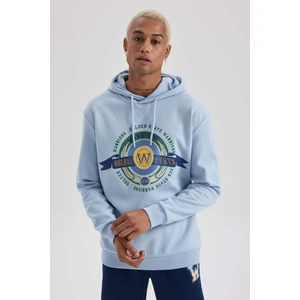 DeFactoFit NBA Golden State Warriors Standart Fit Kapüşonlu Sweatshirt A9839AX23WN