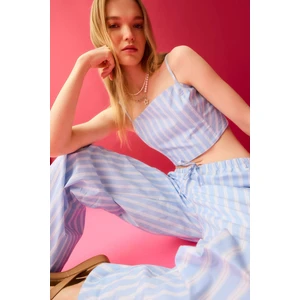Coool Çizgili Poplin Askılı Bluz D3517AX24HS