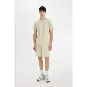 Regular Fit Düz Paça Kargo Cepli Basic Düz Şort B8795AX24SM