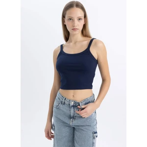 Coool Fitted Fitilli Kaşkorse Basic Düz Atlet B0563AX24SM