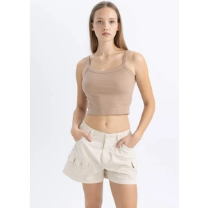 Coool Fitted Fitilli Kaşkorse Basic Düz Atlet B0563AX24SM