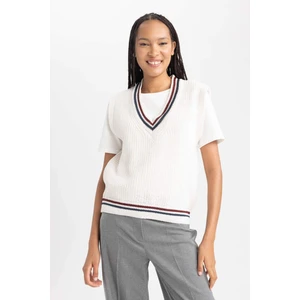 Oversize Fit V Yaka Süveter S0375AZ23WN