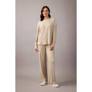 Fitilli Kaşkorse Pantolon Flayer Fit Beli Lastikli Düz Paça B2206AX23AU