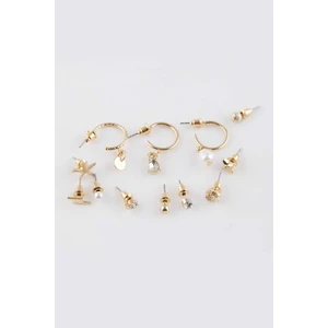 Kadın 12'li Gold Küpe C7000AXNS