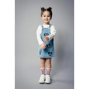 Kız Bebek Disney Mickey & Minnie Jean Salopet Elbise B8184A524SP