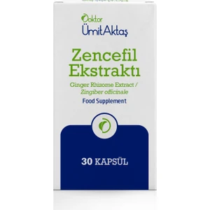 Dr. Ümit Aktaş Zencefil Ekstraktı - Microenkapsüle 30 Bitkisel Kapsül