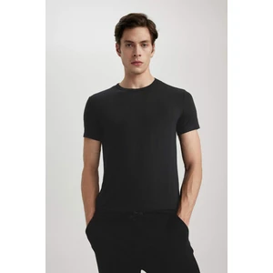 Premium Slim Fit Dar Kesim Bisiklet Yaka Kısa Kollu Modal Üst Z8085AZ24SP
