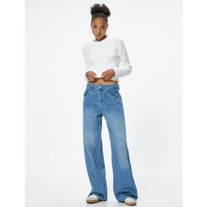 Bisiklet Yaka Triko Kazak Yumuşak Dokulu Uzun Kollu