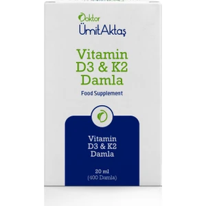 Dr. Ümit Aktaş D3 K2 Vitamin Damlası - 400 Damla