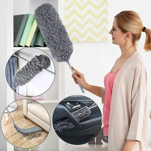 Mikrofiber Manyetik Anti-Statik Bükülebilen Toz Alma 3 Lü Full Set Uzayabilen Saplı