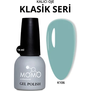 Momo Professional Kalıcı Oje K106 Yeşil Gri 14 ml