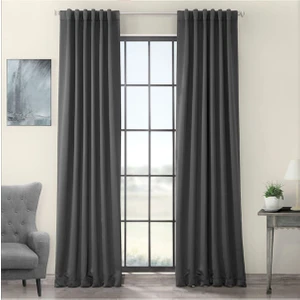 Devrim Olivya Tekstil Lüks 1. Sınıf Özel Dikim Koyu Gri Blackout Ekstraforlu Fon Perde