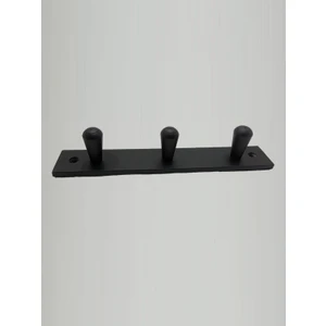 İster Kendinden Yapışkanlı İster Vidalı Havlu Bornoz Banyo Askılık Mat Siyah