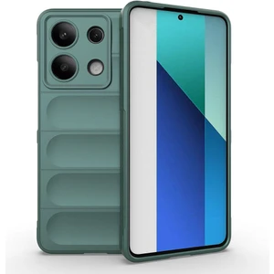 Case 4u Xiaomi Redmi Note 13 4g Kılıf Esnek Tpu Oyuklu Arka Yüzey Tasarımlı Etnik Silikon Kapak Koyu Yeşil