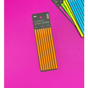 Ince Uzun Şerit Renkli Postit Kitap Ayracı Ayraç Post-it