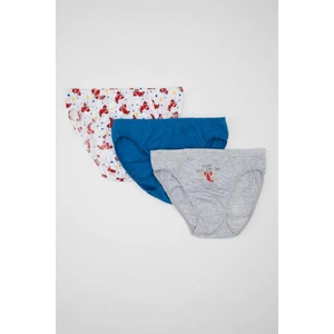 Erkek Çocuk Desenli Pamuklu 3'lü Slip Külot C4097A824SM