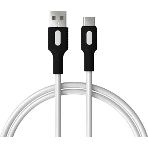 Coral Taraftar Serisi, USB A-C, 120 Cm, 3.0A Hızlı Şarj Kablosu, Siyah/beyaz Uçlar