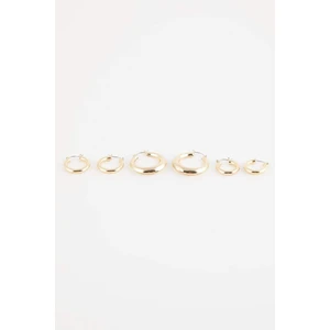 Kadın 3'lü Gold Halka Küpe C4738AXNS