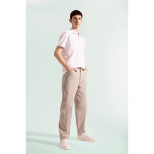 Relax Fit Rahat Kesim Yazlık Pantolon Keten Karışımlı Cepli Düz Paça B4532AX24SP