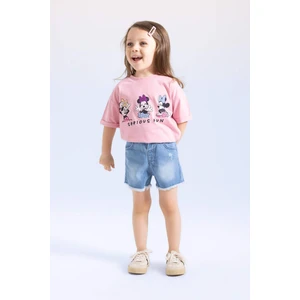 Kız Bebek Jean Şort B8152A524SM
