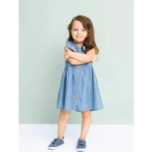 Kız Bebek Kolsuz Jean Elbise C5969A524SM