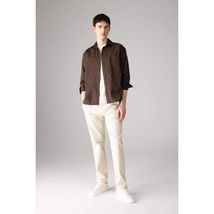 Regular Fit Normal Kesim Gabardin Chino Kanvas Pantolon Yazlık Fermuar Cepli Düz Paça B2088AX24SP
