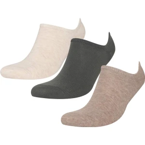 Erkek Görünmez 3'lü Pamuklu Sneaker Çorap K4595AZNS