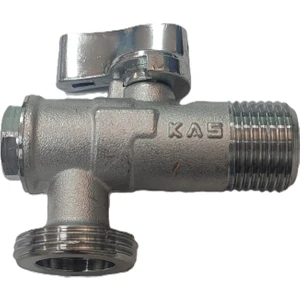 Kas Filtreli Mini Çamaşır ve Bulaşık Makine Musluğu 1/2" x 3/4"- Washing Machine Armature