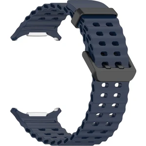 Samsung Galaxy Watch Ultra 47 mm Uyumlu Silikon Spor Kordon Özel Pim Soft Jel Silikon Kayış