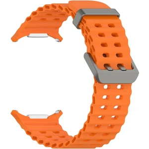 Samsung Galaxy Watch Ultra 47 mm Uyumlu Silikon Spor Kordon Özel Pim Soft Jel Silikon Kayış