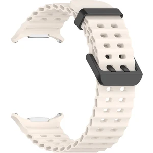 Samsung Galaxy Watch Ultra 47 mm Uyumlu Silikon Spor Kordon Özel Pim Soft Jel Silikon Kayış