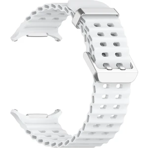 Samsung Galaxy Watch Ultra 47 mm Uyumlu Silikon Spor Kordon Özel Pim Soft Jel Silikon Kayış