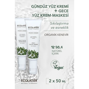 Yüz Bakım Seti: Yüz Nemlendirici Gündüz Kremi + Gece Krem Maskesi Cilt Sıkılaştırıcı Yaşlanma Karşıtı