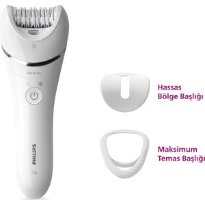 PHILIPS 8000 SERISI BRE700/05 ISLAK KURU EPILASYON ALETI