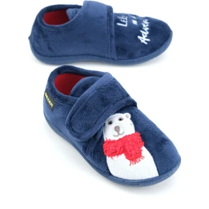 Kışlık Cırtlı Ayarlanabilir Rahat Taban Erkek Çocuk Panduf Ayakkabı