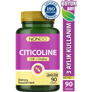 Sitikolin 90 Tablet (Jumbo Boy 3 Aylık Kullanım Citicoline, Fosfotidikolin)