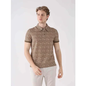 Kahve Erkek Slim Fit Polo Yaka Tshirt