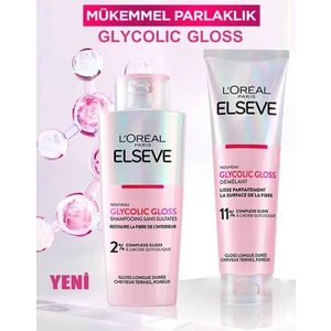 Glycolic Gloss Mükemmel Parlaklık Şampuan 200ML + Glycolic Gloss Pürüzsüzleştirici Saç Kremi 150ML