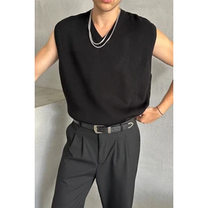 Erkek V Yaka Oversize Süveter