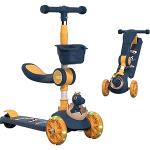 Scooter Kaygan Bir Scooter Üzerine Oturulabilir Veya Sürülebilir (Yurt Dışından)
