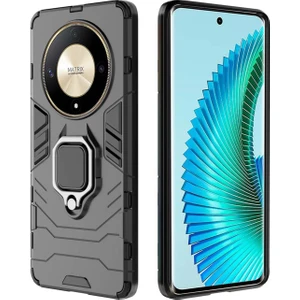 Honor X9B 5g / Honor Magic 6 Lite Batman Serisi Yüzük Standlı Armor Kılıf - Siyah AL3349
