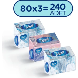 Selpak® El Ve Yüz Havlusu 3'lü 240 Yaprak Kutulu