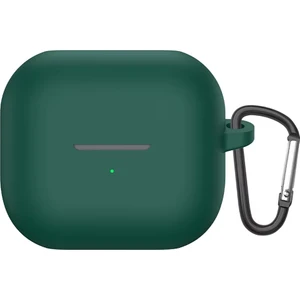 Samsung Galaxy Buds 3 Kılıf Askılı Mat Silikon Koyu Yeşil
